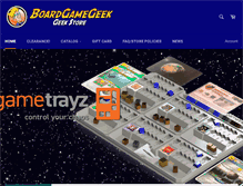 Tablet Screenshot of boardgamegeekstore.com